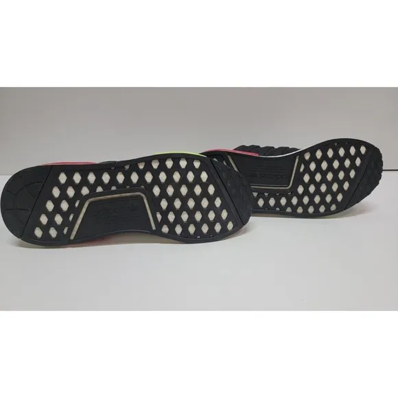 Adidas NMD R1 Core Black/Energy Pink Men's‎ Size 11 Great Condition