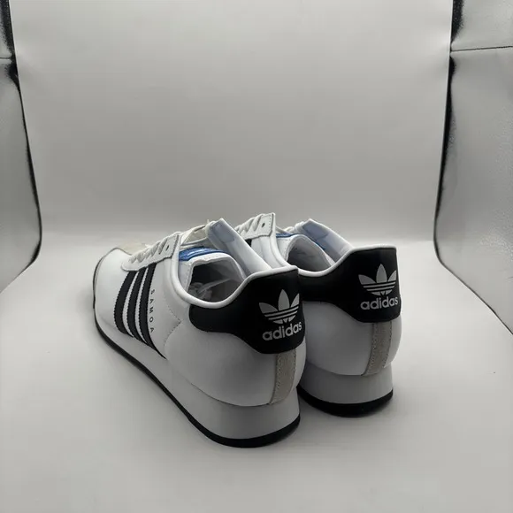Adidas Samoa White Black Mens Athletic Sneakers - Size 10.5 Men
