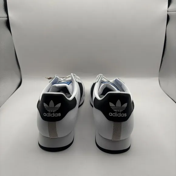 Adidas Samoa White Black Mens Athletic Sneakers - Size 10.5 Men