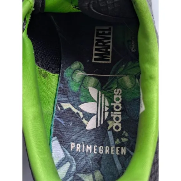 Adidas Stan Smith Marvel Hulk Thor Sneakers 7 Black Leather Mens Shoes