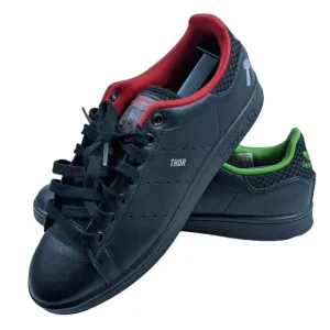 Adidas Stan Smith Marvel Hulk Thor Sneakers 7 Black Leather Mens Shoes