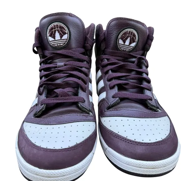 Adidas Top Ten RB Shadow Maroon White Men's 9.5 High Top Leather FZ6019 2022
