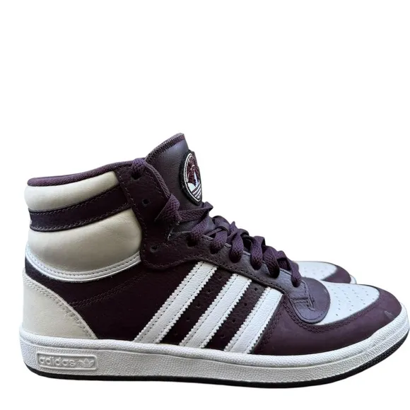 Adidas Top Ten RB Shadow Maroon White Men's 9.5 High Top Leather FZ6019 2022