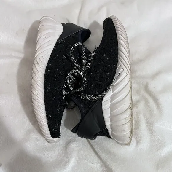 Adidas Tubular Doom Black Sneakers Size 7 Men Youth PrimeKnit BB6737 Speckled