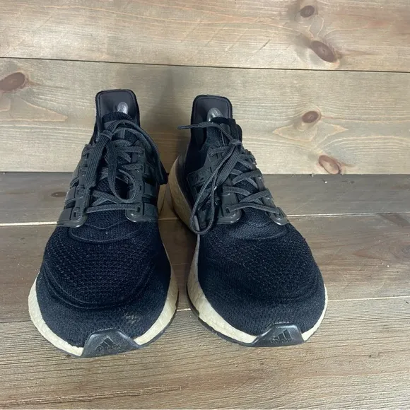 Adidas ultraboost 21 womens size 8.5 shoes black white athletic running sneakers