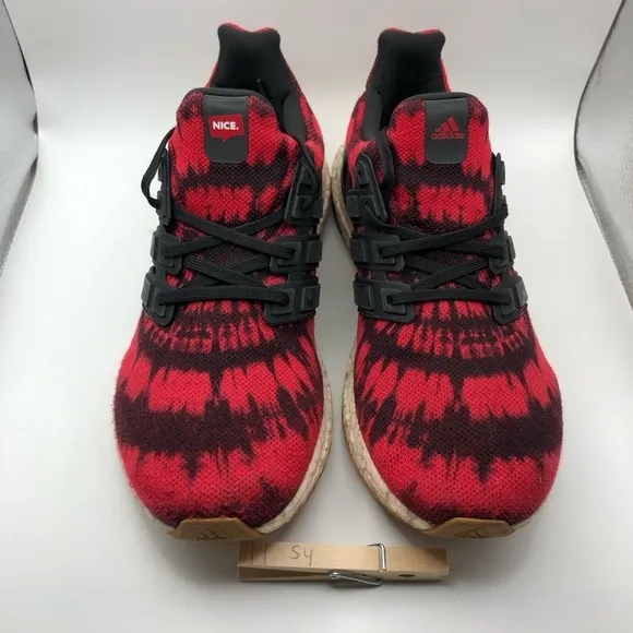 Adidas Ultraboost x Nice Kicks No Vacancy red black sneakers size 6 men