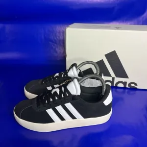 adidas VL Court Women’s Size 6 Sneakers Black/White Fast Shipping Box Included