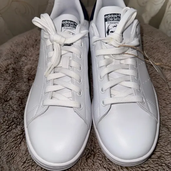Adidas White and Blue Sneakers Streamlined Design no box !!
