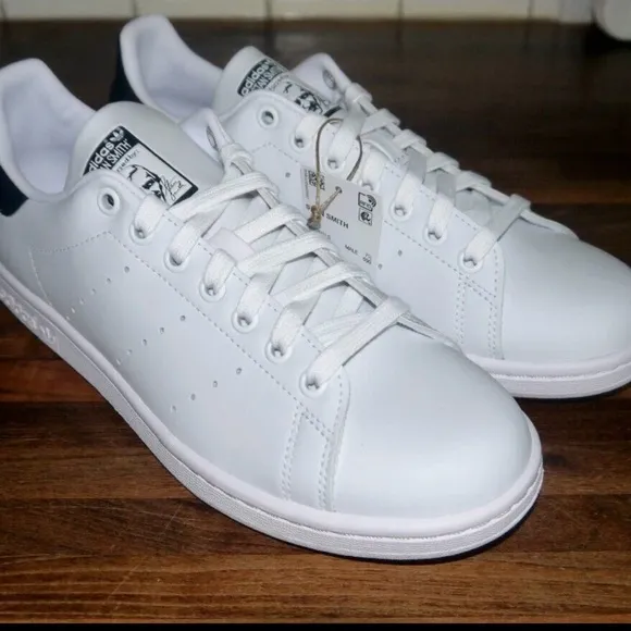 Adidas White and Blue Sneakers Streamlined Design no box !!