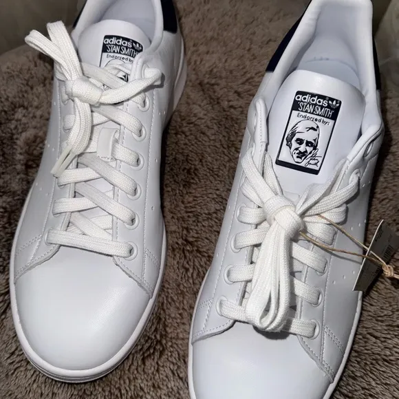 Adidas White and Blue Sneakers Streamlined Design no box !!