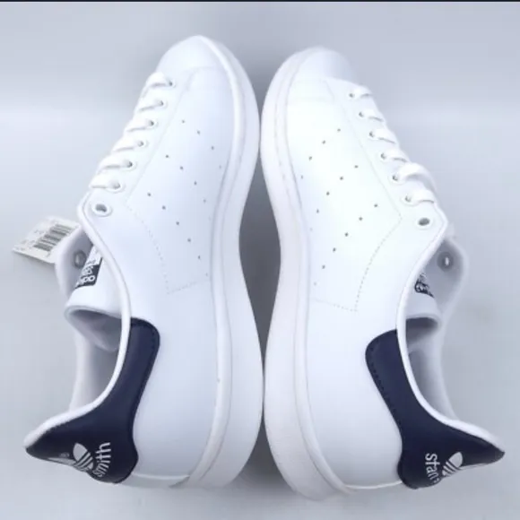Adidas White and Blue Sneakers Streamlined Design no box !!