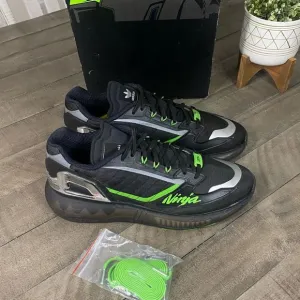 Adidas ZX 5K Boost Kawasaki Black/Green Running Sneakers 11.5