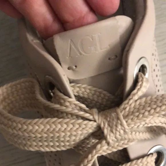 AGL Beige Sneakers Size 8