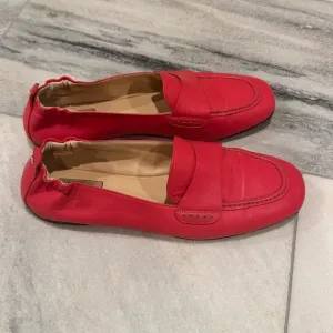 AGL Italy Mara apink Kidskin Softened Leather Moccasin Loafers Size 10.5 EUC