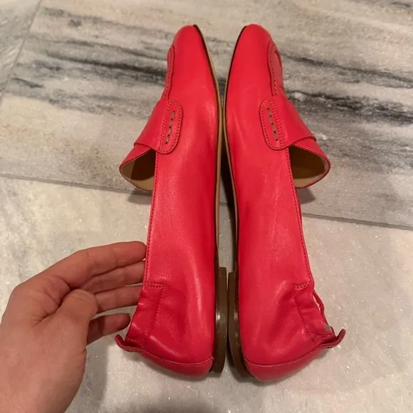 AGL Italy Mara apink Kidskin Softened Leather Moccasin Loafers Size 10.5 EUC