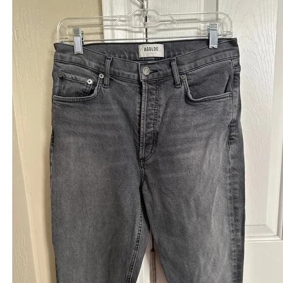 Agolde Nico High Rise Slim Jeans in Ceremony 27