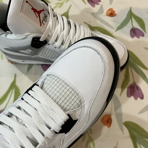 Air Jordan 4 White Sneakers