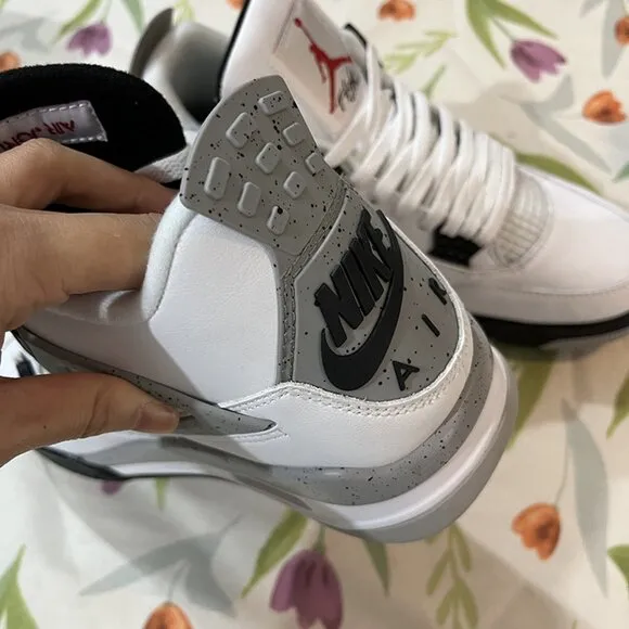 Air Jordan 4 White Sneakers