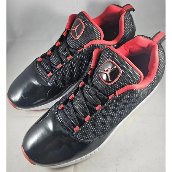 Air Jordan Comfort Viz Air 13 Black Sport Red Bred Bread Men's Size 9.5 Sneakers
