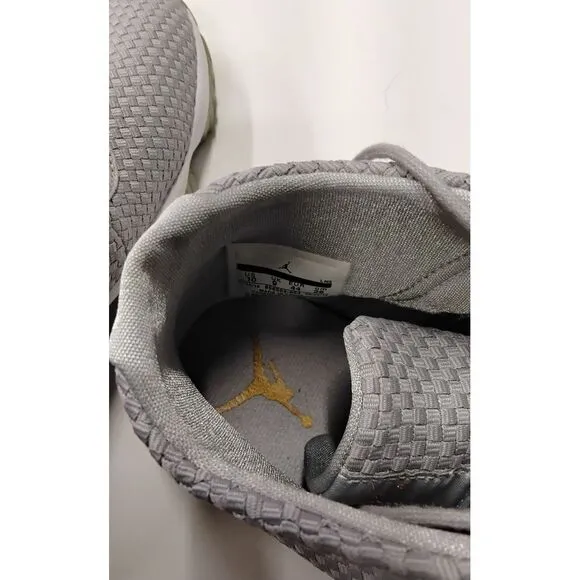 Air Jordan Future‎ Woven Sneakers Gray Metallic Gold Athletic Basketball Shoes