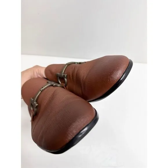 ALDO Shoes Mens Size 10 Brown Slip On Horsebit Loafers