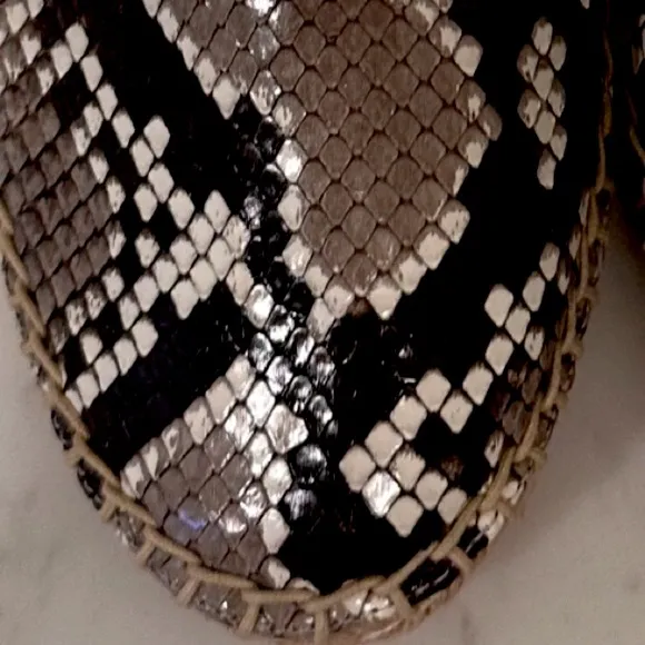 Alexander Birman Snakeskin Espadrilles New with Tag