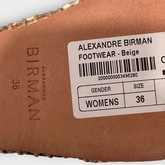 Alexander Birman Snakeskin Espadrilles New with Tag