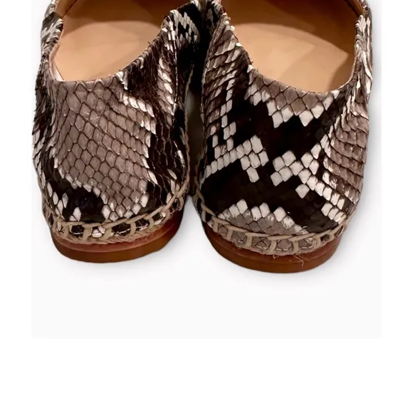 Alexander Birman Snakeskin Espadrilles New with Tag