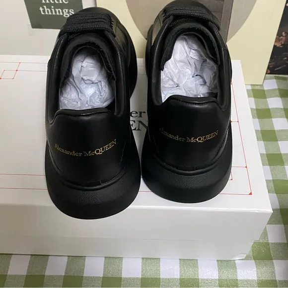 Alexander McQueen Black Minimalist Sneakers