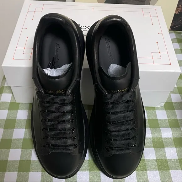 Alexander McQueen Black Minimalist Sneakers
