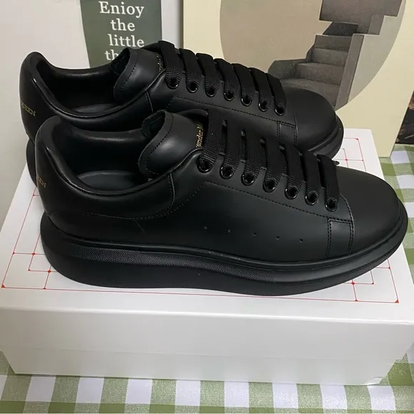 Alexander McQueen Black Minimalist Sneakers