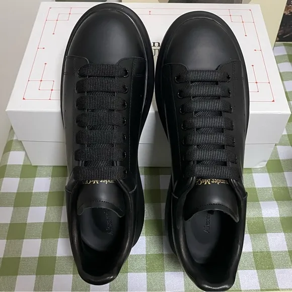 Alexander McQueen Black Minimalist Sneakers