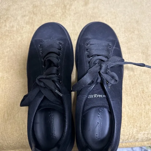 Alexander McQueen Suede Black Oversized Sneakers EU 40.5 US 7.5