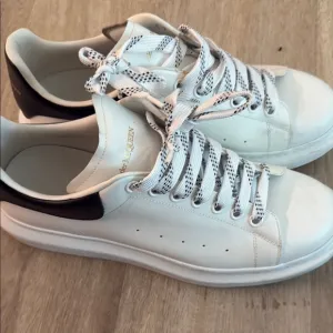 Alexander McQueen White and Black Minimalist Sneakers