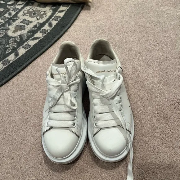 Alexander McQueen White High-Top Sneakers