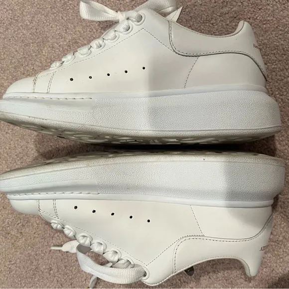Alexander McQueen White High-Top Sneakers