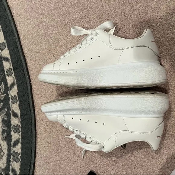 Alexander McQueen White High-Top Sneakers