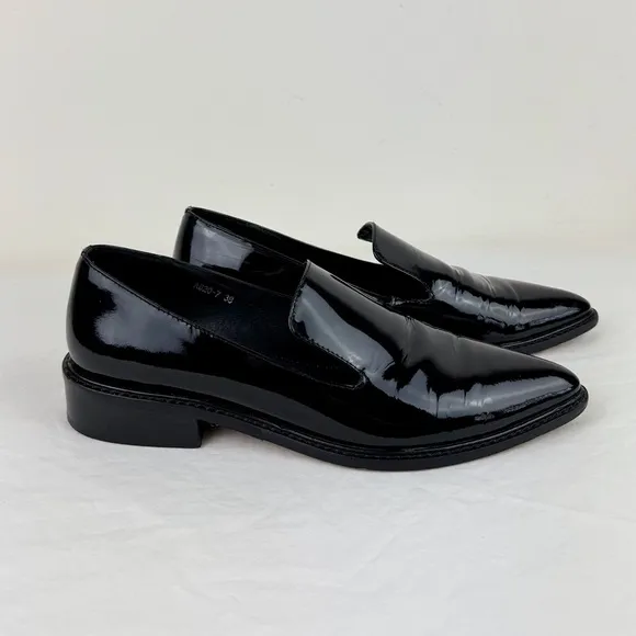 Alias Mae Black Patent Leather Loafers