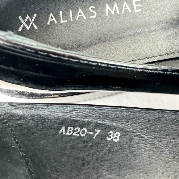 Alias Mae Black Patent Leather Loafers