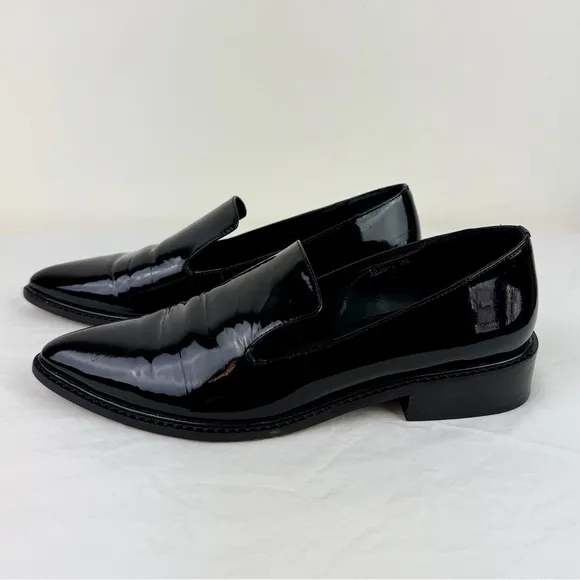 Alias Mae Black Patent Leather Loafers