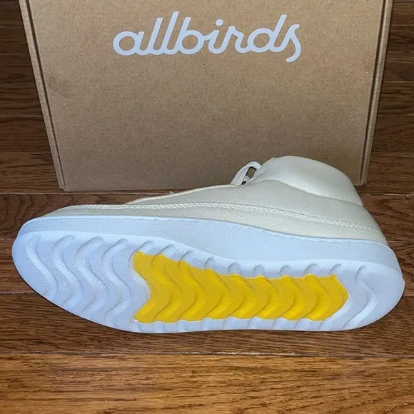 Allbirds Pacer Canvas Mid Top Natural White Blizzard Sneakers Women’s Size 9