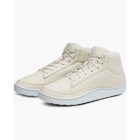 Allbirds Pacer Canvas Mid Top Natural White Blizzard Sneakers Women’s Size 9
