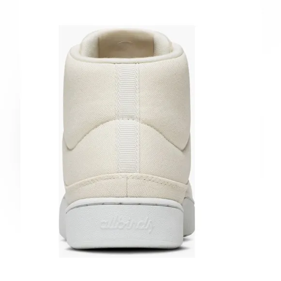 Allbirds Pacer Canvas Mid Top Natural White Blizzard Sneakers Women’s Size 9