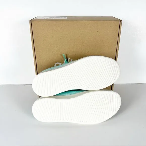 Allbirds Women's Wool Pipers Sneakers in Buoyant Mint Blizzard Size 7