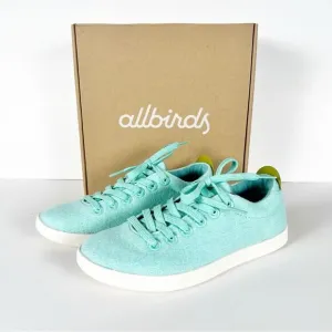 Allbirds Women's Wool Pipers Sneakers in Buoyant Mint Blizzard Size 7