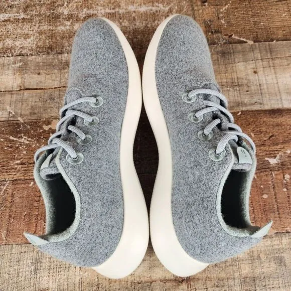Allbirds Wool Runners Men's Sz 9 Greenish‎ Grey Athletic Casual Classic Sneakers