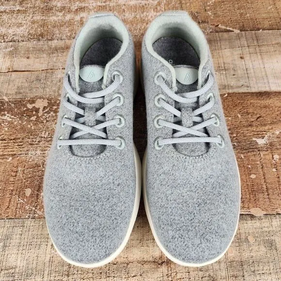 Allbirds Wool Runners Men's Sz 9 Greenish‎ Grey Athletic Casual Classic Sneakers