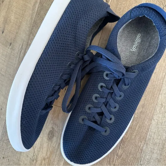 Allbirds Mens Tree Piper Navy Blue Sneakers