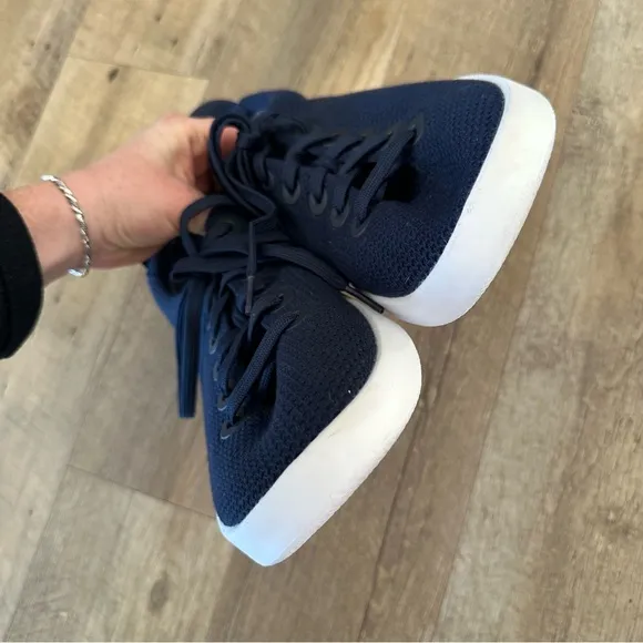 Allbirds Mens Tree Piper Navy Blue Sneakers