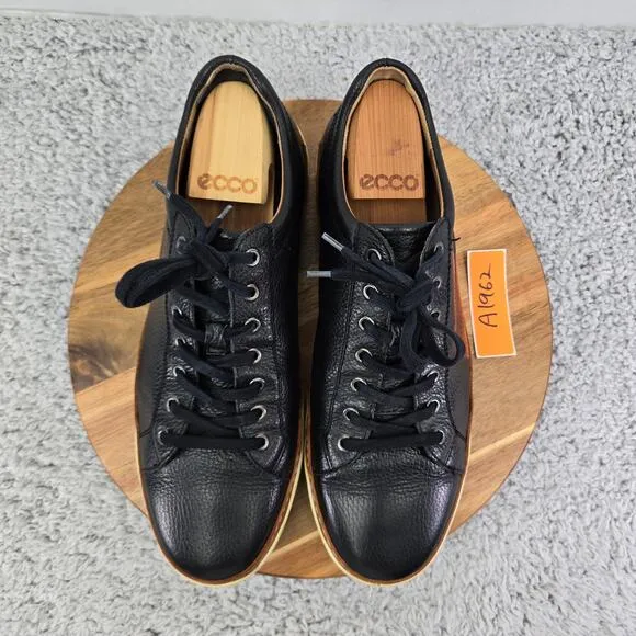 Allen Edmodns Porter Black Leather Lace Up Casual Daily Sneakers Mens 11.5 D